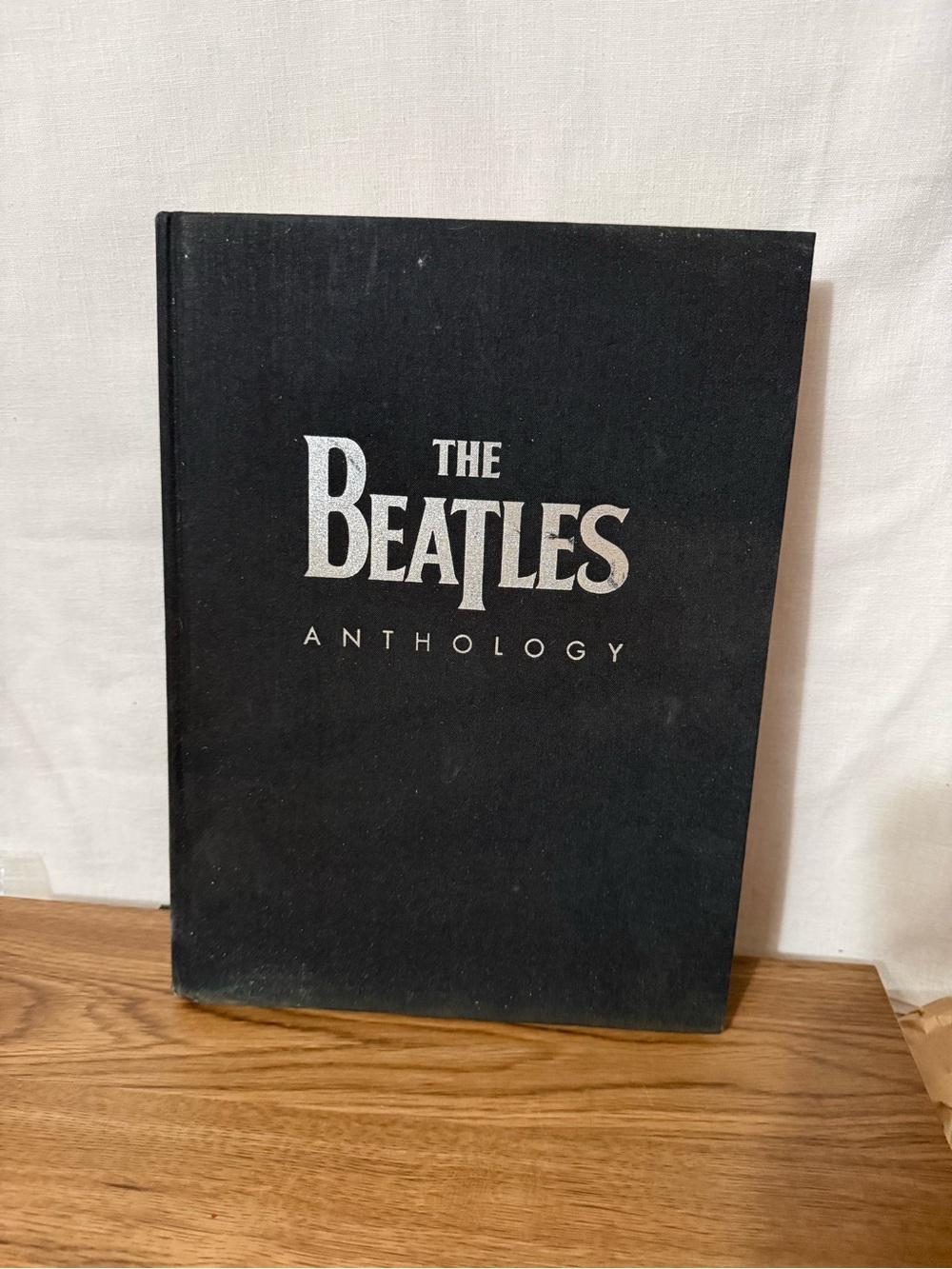 The Beatles Hardcover Anthology - Black Cover with Silver Text